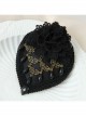 Black Lady Party Banquet Top Hat Dress Gorgeous Palace Gothic Hairpin