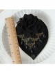 Black Lady Party Banquet Top Hat Dress Gorgeous Palace Gothic Hairpin