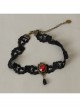 Gothic Girl Fashion Black Lace Ruby Necklace False Collar