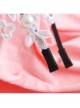 Lolita White Lace Flowers Wide Brim Headband Pearl Handmade Design Jewelry
