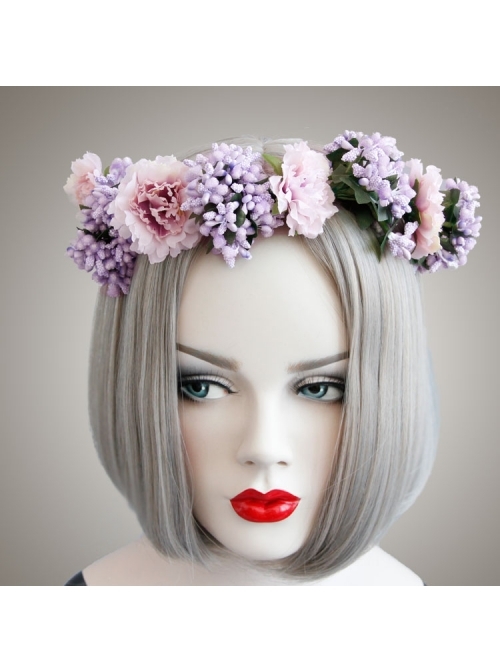 Holiday Bride Lady Leisure Christmas Wreath Hairband