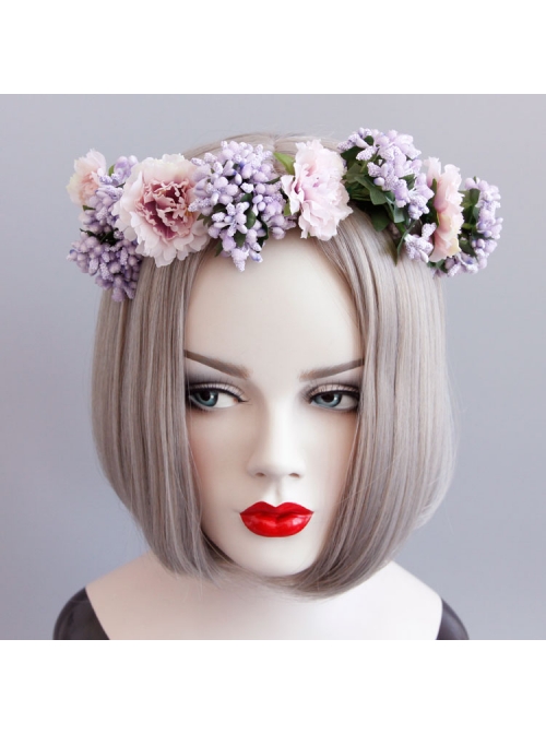 Holiday Bride Lady Leisure Christmas Wreath Hairband