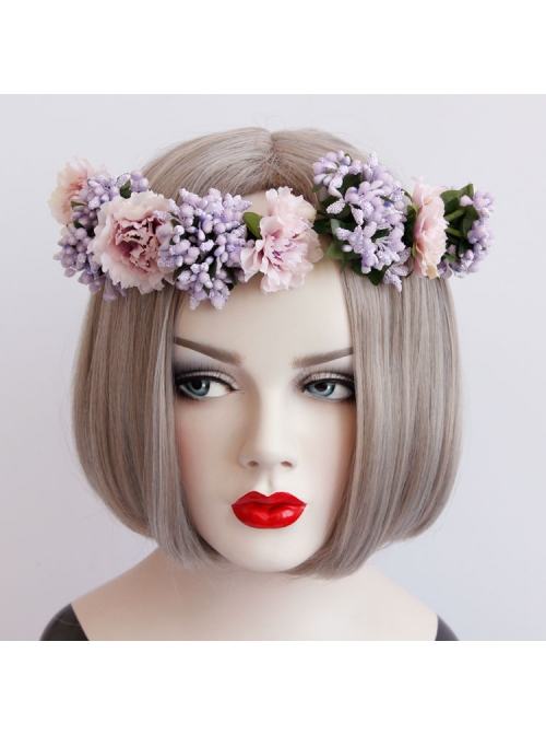 Holiday Bride Lady Leisure Christmas Wreath Hairband