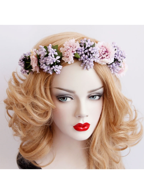 Holiday Bride Lady Leisure Christmas Wreath Hairband