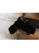 Gothic Punk Black Rose Velvet Pearl Choker