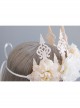 Fashion White Adult Child Princess Crown Bride Wedding Dress Garland Christmas Prom Headband
