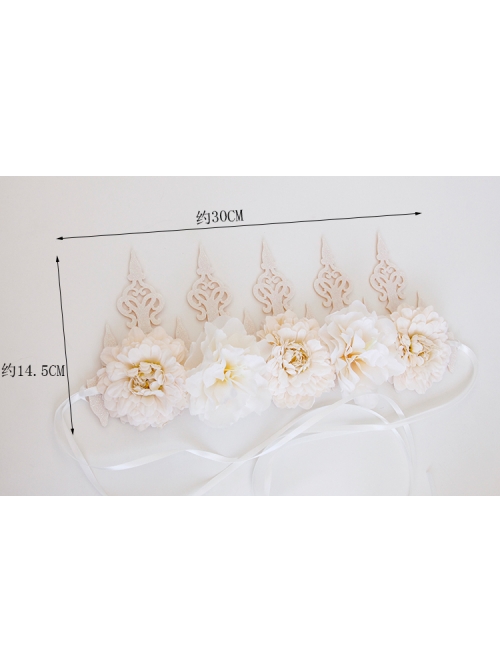 Fashion White Adult Child Princess Crown Bride Wedding Dress Garland Christmas Prom Headband