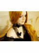 Gothic Black Net Yarn Lace Butterfly Female Bandage Sweater Chain Necklace