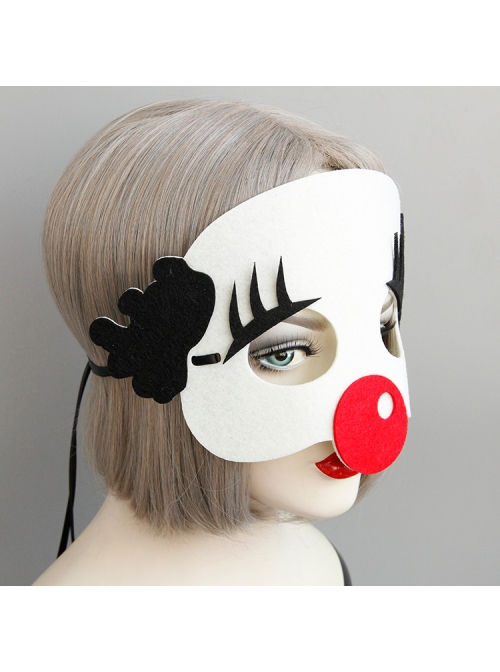 Funny Clown Halloween Christmas Adult Show Felt Cloth Mask