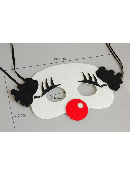 Funny Clown Halloween Christmas Adult Show Felt Cloth Mask