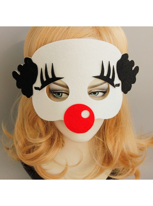 Funny Clown Halloween Christmas Adult Show Felt Cloth Mask