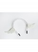 Lolita Fashion Cute Angel Wings White Lace Female Hair Band