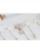 Christmas Wreath Tassels Retro Holiday Elastic White Tassels Pearls Headband