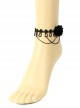 Black Lace Gothic Fashion Retro Female Lobster Clasp Anklet
