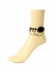 Black Lace Gothic Fashion Retro Female Lobster Clasp Anklet