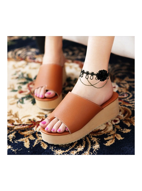 Black Lace Gothic Fashion Retro Female Lobster Clasp Anklet