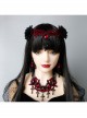Black Vampire Style Gothic Ruby Cross Prom Halloween Grim Reaper Earrings