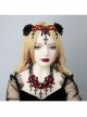 Black Vampire Style Gothic Ruby Cross Prom Halloween Grim Reaper Earrings