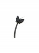Gothic Retro Fashion Black Handmade Tassel Butterfly Ruby Earrings