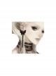 Gothic Retro Fashion Black Handmade Tassel Butterfly Ruby Earrings