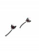 Gothic Retro Fashion Black Handmade Tassel Butterfly Ruby Earrings