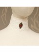 Vintage Fashion Lolita Ruby White Lace Diamond Lady Choker