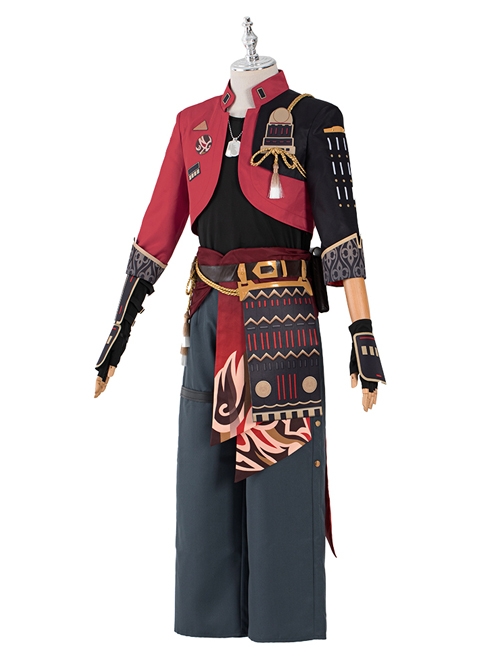 Genshin Impact Thoma Halloween Game Cosplay Costume Full Set