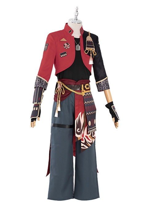 Genshin Impact Thoma Halloween Game Cosplay Costume Full Set