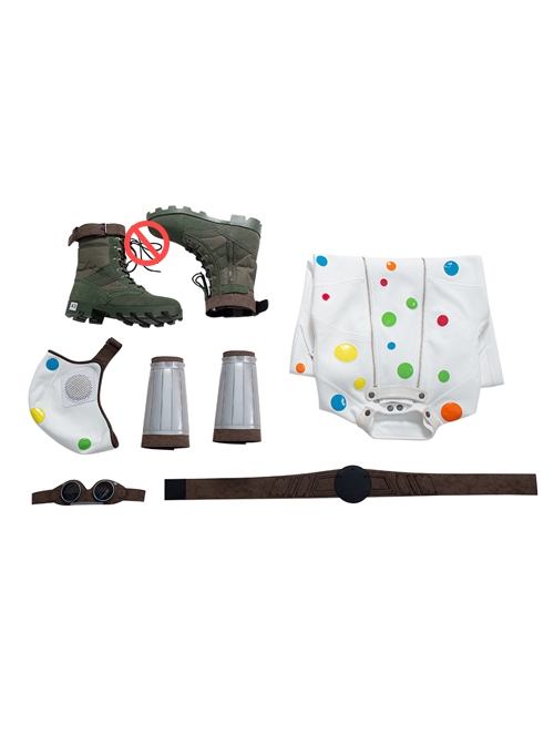 Suicide Squad Polka Dot Man Halloween Cosplay Costume Full Set Without Shoes