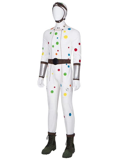 Suicide Squad Polka Dot Man Halloween Cosplay Costume Full Set Without Shoes