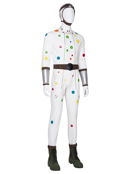Suicide Squad Polka Dot Man Halloween Cosplay Costume Full Set Without Shoes