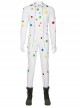 Suicide Squad Polka Dot Man Halloween Cosplay Costume Polka Dot White Bodysuit
