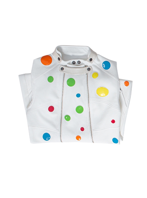 Suicide Squad Polka Dot Man Halloween Cosplay Costume Polka Dot White Bodysuit