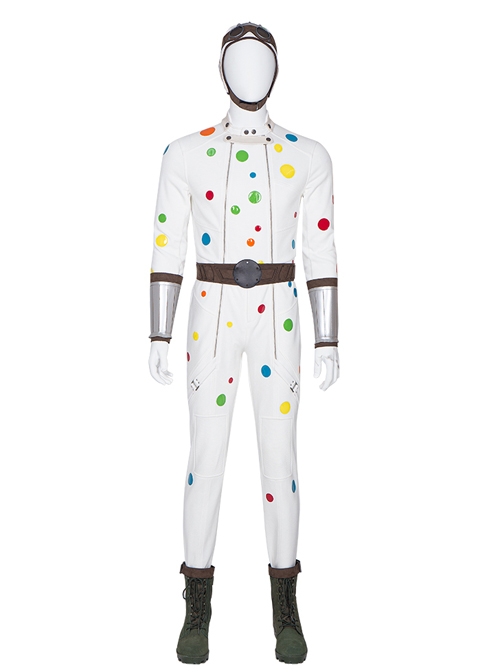 Suicide Squad Polka Dot Man Halloween Cosplay Accessories Silver Handguards