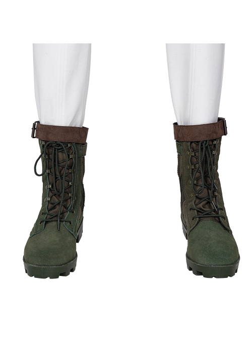 Suicide Squad Polka Dot Man Halloween Cosplay Accessories Military Green Shoes