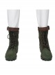 Suicide Squad Polka Dot Man Halloween Cosplay Accessories Military Green Shoes