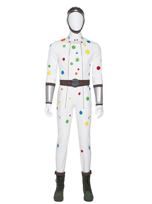Suicide Squad Polka Dot Man Halloween Cosplay Accessories Military Green Shoes