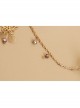 Fashion Lolita Butterfly Rose Purple Flower White Lace Bridesmaid Female Bracelet With Ring One Chain