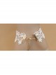 Fashion Lolita Butterfly Rose Purple Flower White Lace Bridesmaid Female Bracelet With Ring One Chain
