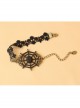 Gothic Fashion Demon Retro Black Lace Cobweb Female Anklet
