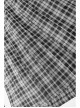 Front Chest Bow Decoration White Plaid Punk Slip Dress