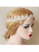 Lolita Fashion Cute Wedding Bride White Lace Pearl Crown Christmas Party Hairband