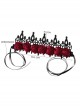 Black Gothic Retro Red Rose Female Wizard Halloween Baroque King Crown Bride Hairband