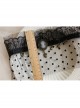 Baroque Retro Gothic Halloween Bunny Love Crown Black Lace Veil Headband