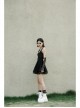 Black Gothic Half-Finger Skull Print Mesh Arm Sleeve