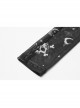 Black Gothic Half-Finger Skull Print Mesh Arm Sleeve