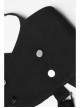 Metal Eyelets Shoulder Strap Front Button Black Punk Suspenders Corset