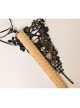 Black Lace Gems Gothic Punk Retro Personality Bracelet Long Gloves
