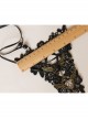 Black Lace Gems Gothic Punk Retro Personality Bracelet Long Gloves