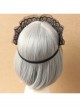 Gothic Lace Crown Headband Veil Retro Exaggerated Masked Mesh Mask